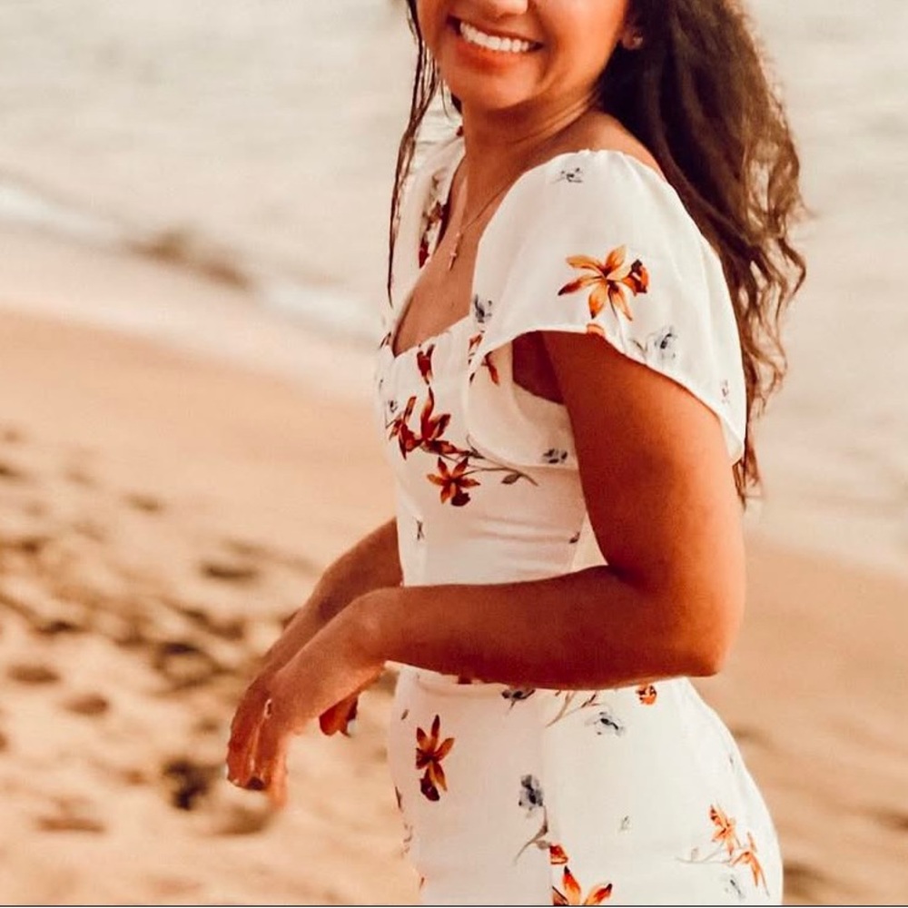 Floral White Dress - Picture 5 of 5